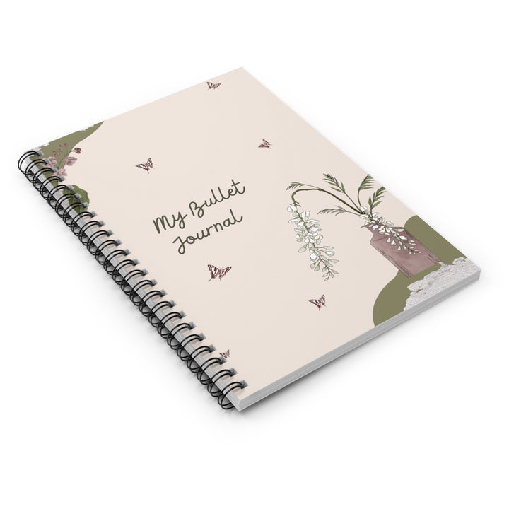 Floral Bullet Journal - Elegant Spiral Notebook for Creative Planning, Art Journal, Gift for Writers, Study Notebook, Nature Inspired [...]